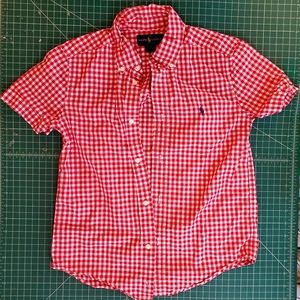 Ralph Lauren Button Down Shirt Boys Size 7
